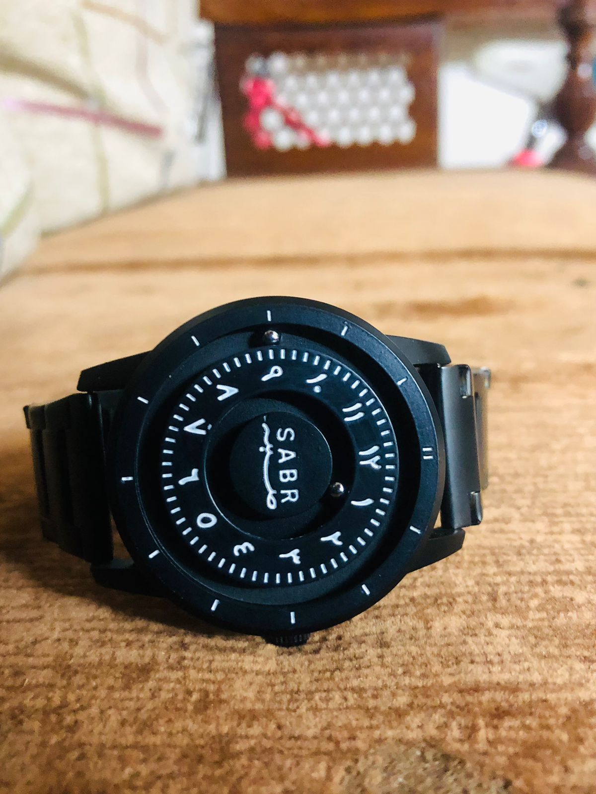 SABR BLACK Arabic Watch - METAL EDITION - The Elegance of Arabic Time