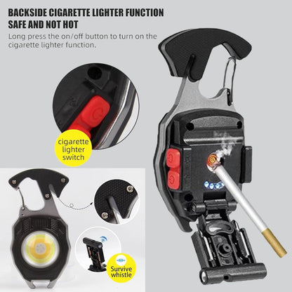 LED Rechargeable Keychain Flashlight – Ultra Bright Mini Torch with COB Light