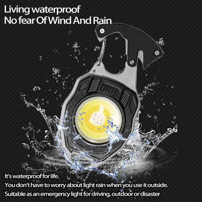 LED Rechargeable Keychain Flashlight – Ultra Bright Mini Torch with COB Light