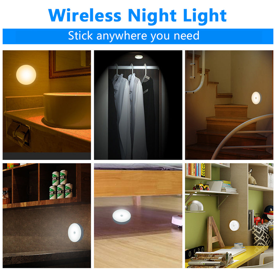 💡 LED Intelligent Induction Lamp – Motion Sensor Rechargeable Light