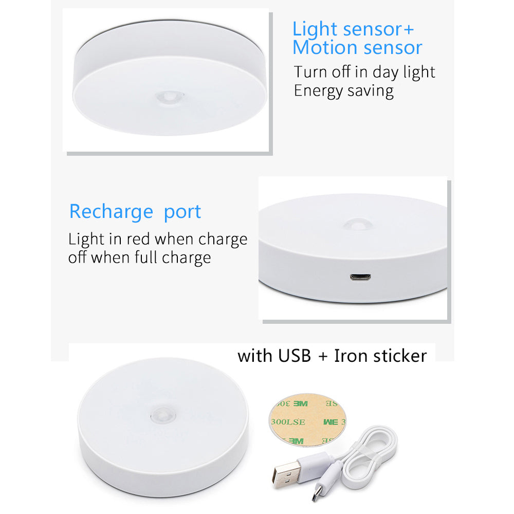 💡 LED Intelligent Induction Lamp – Motion Sensor Rechargeable Light
