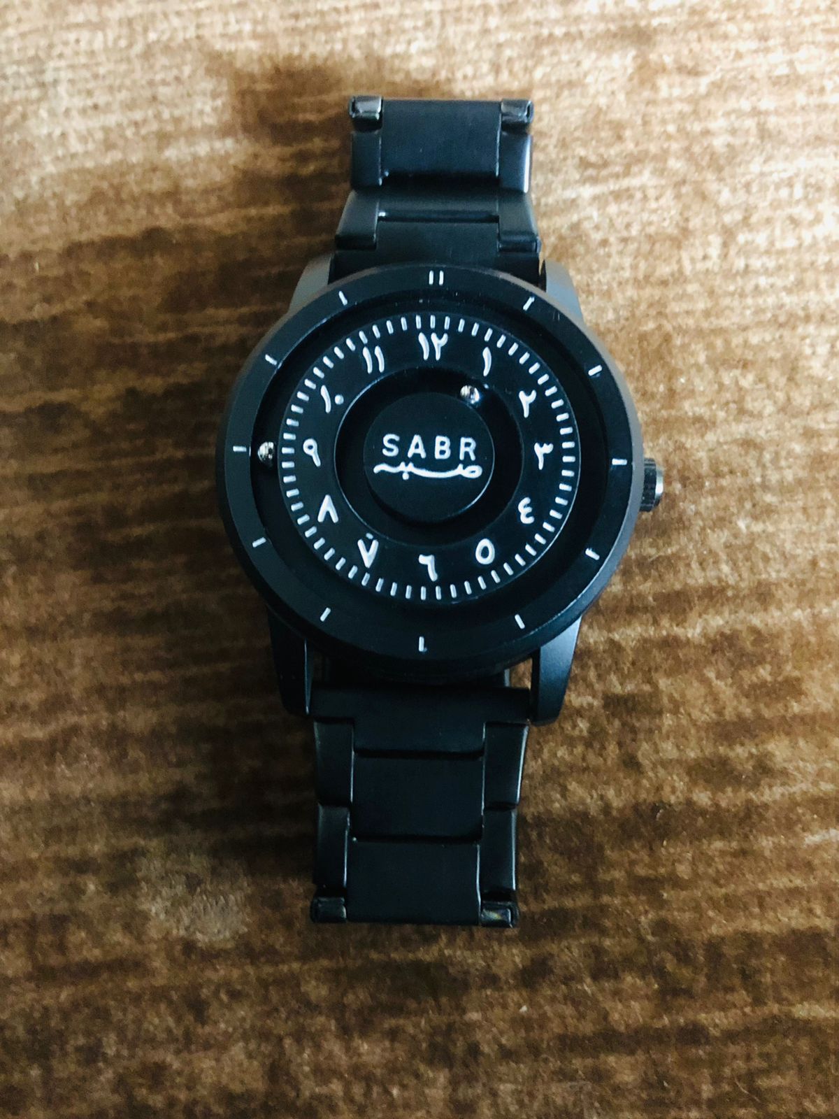 SABR BLACK Arabic Watch - METAL EDITION - The Elegance of Arabic Time